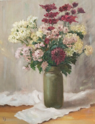 Chrysanthemums in a Vase