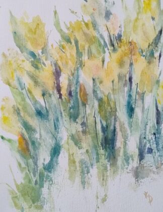 Yellow Tulips. Abstraction