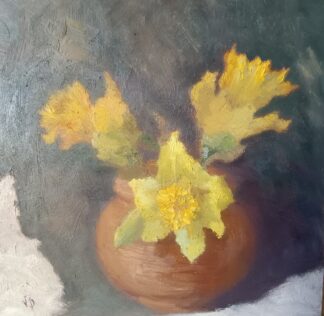 Daffodils in a Clay Pot