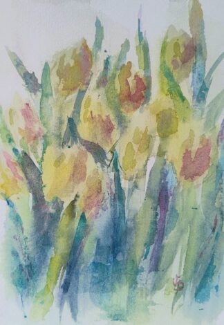 Tulips. Abstraction